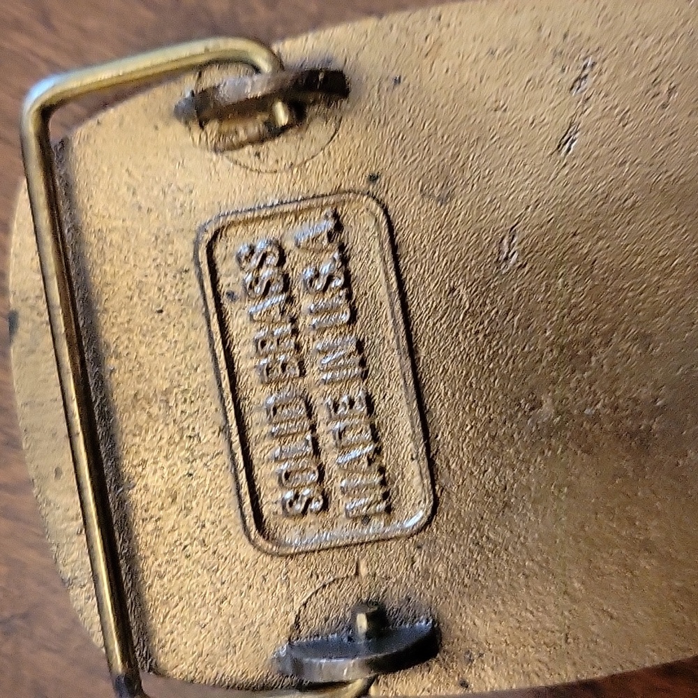 Vintage Brass Belt Buckle - Picture 4 of 4